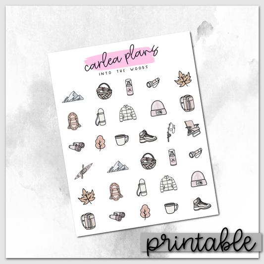 Into The Woods Icons | Printable Icons