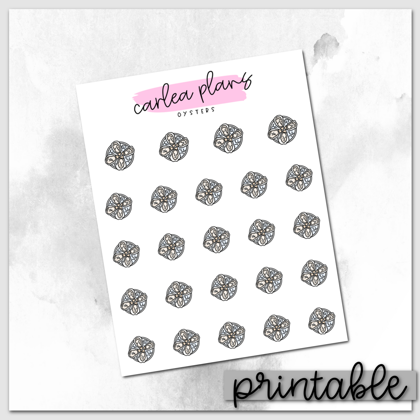 Oysters Icons | Printable Icons