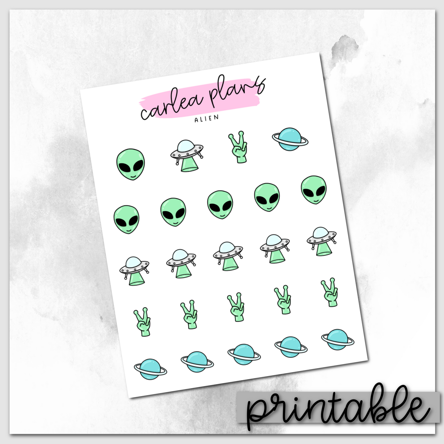 Alien Icons | Printable Icons