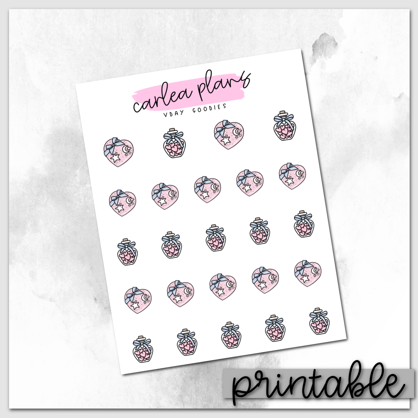 V-Day Goodies Icons | Printable Icons