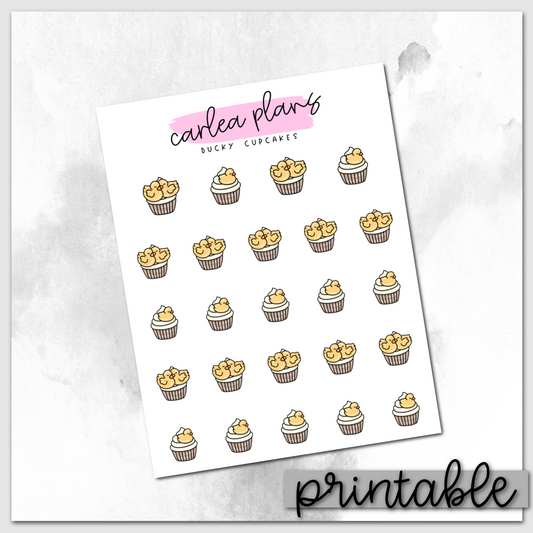 Ducky Cupcake Icons | Printable Icons