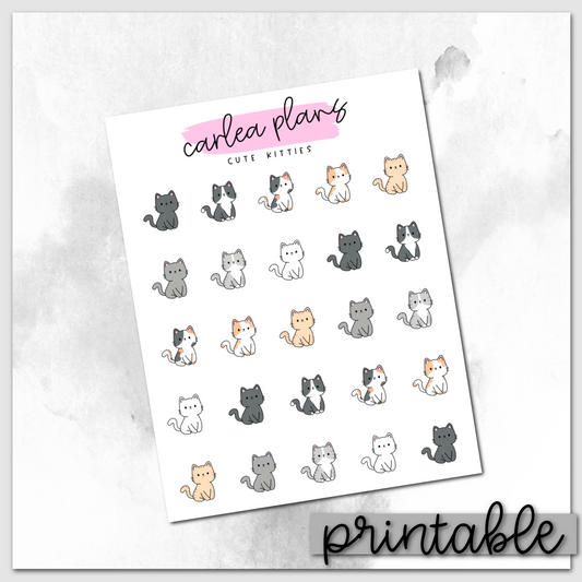 Cute Kitties Icons | Printable Icons