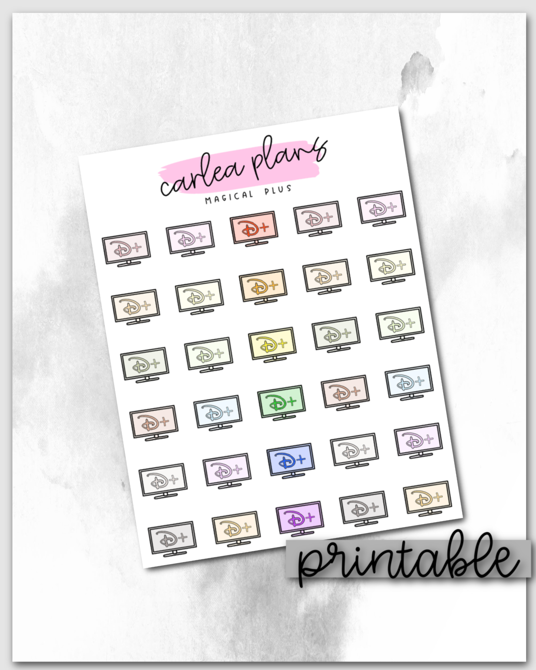 Magical Plus TV Icons | Printable Icons