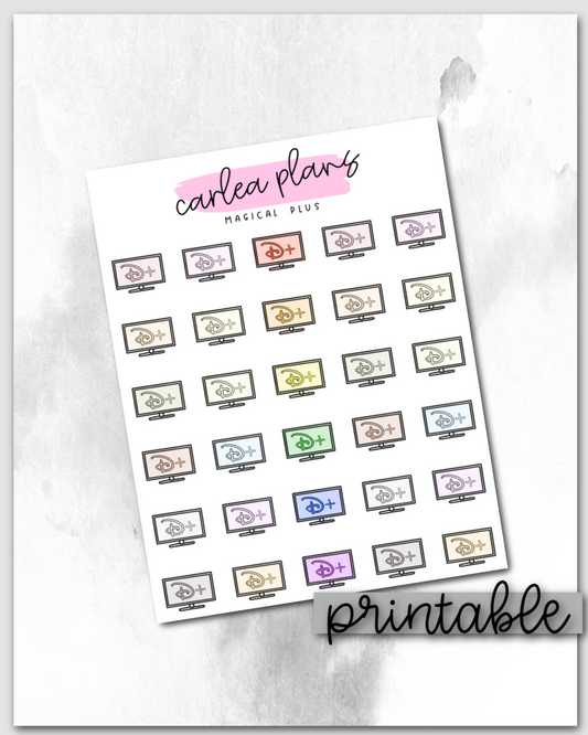 Magical Plus TV Icons | Printable Icons