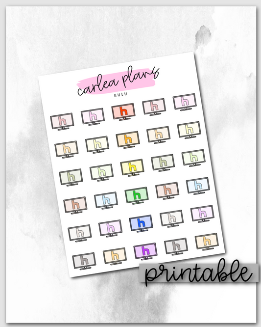 Hulu TV Icons | Printable Icons