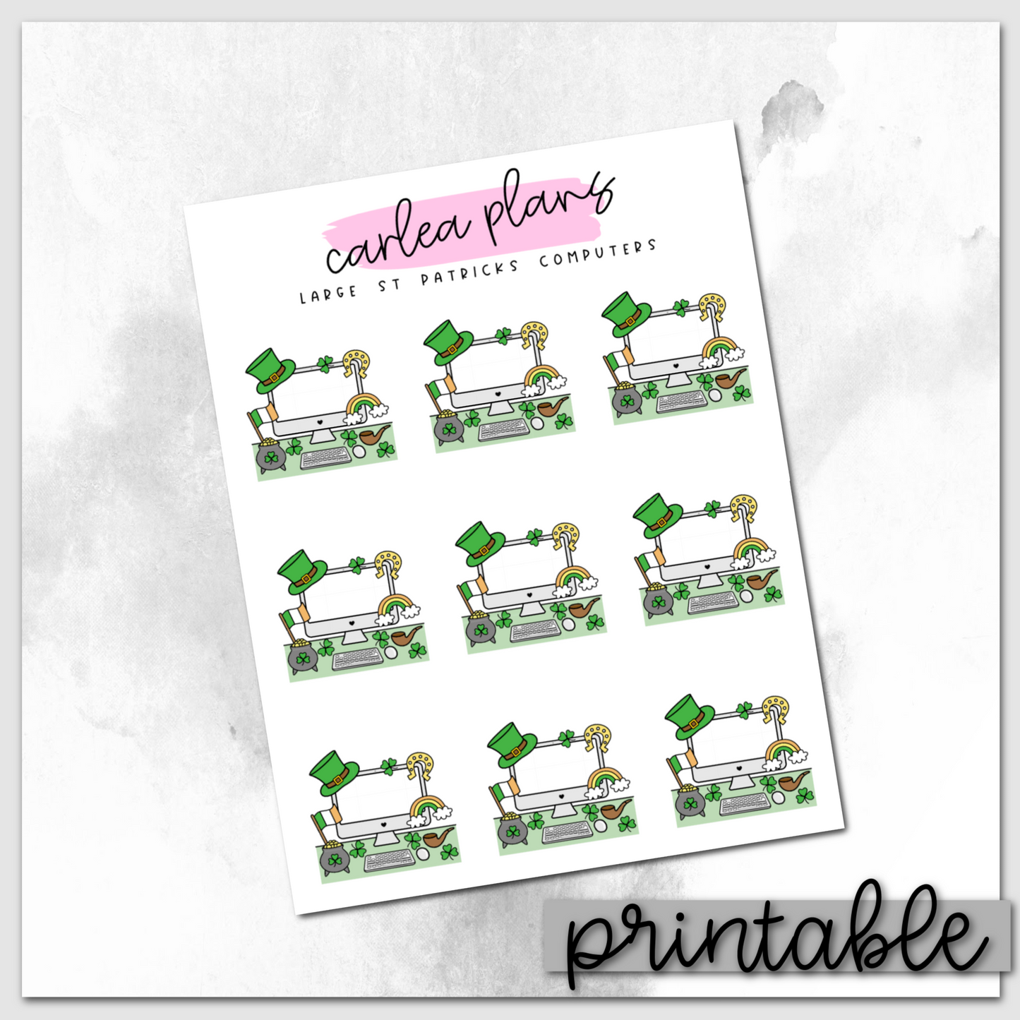 Large St Patrick's Day Computer Icons | Printable Icons