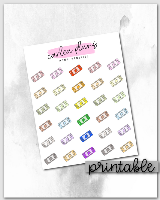 ACNH Handheld Icons | Printable Icons