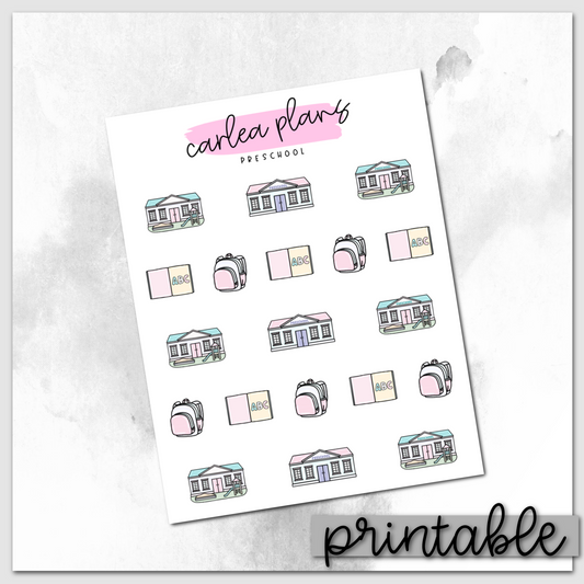 Preschool Icons | Printable Icons