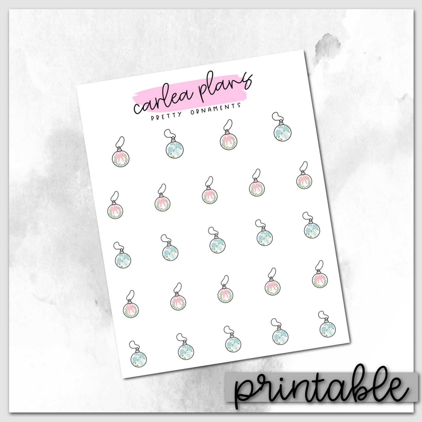 Pretty Ornament Icons | Printable Icons