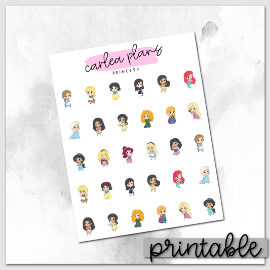 Princess Icons | Printable Icons