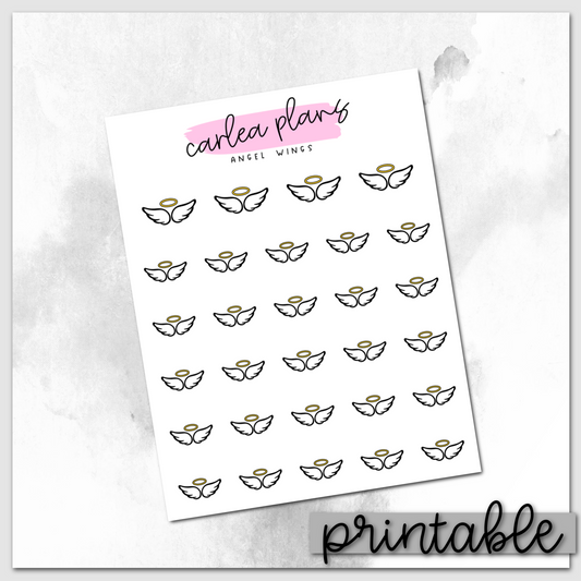Angel Wing Icons | Printable Icons