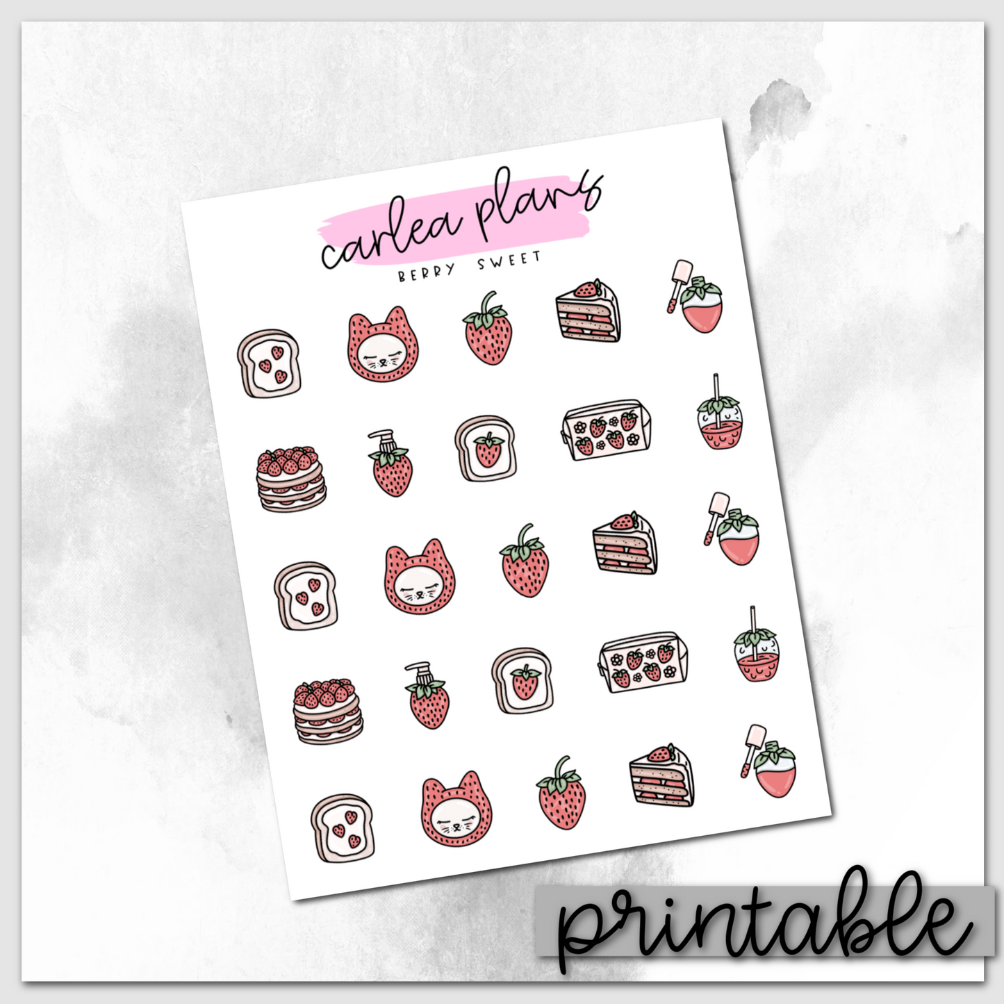 Berry Sweet Icons | Printable Icons