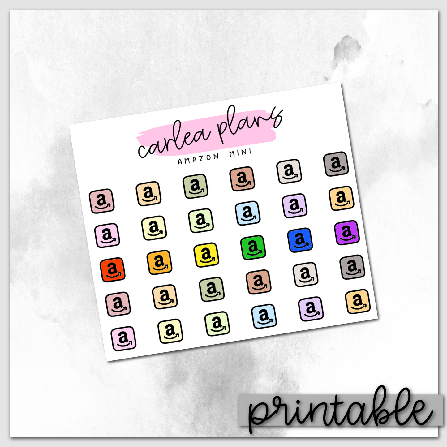 Amazon Mini Icons | Printable Icons