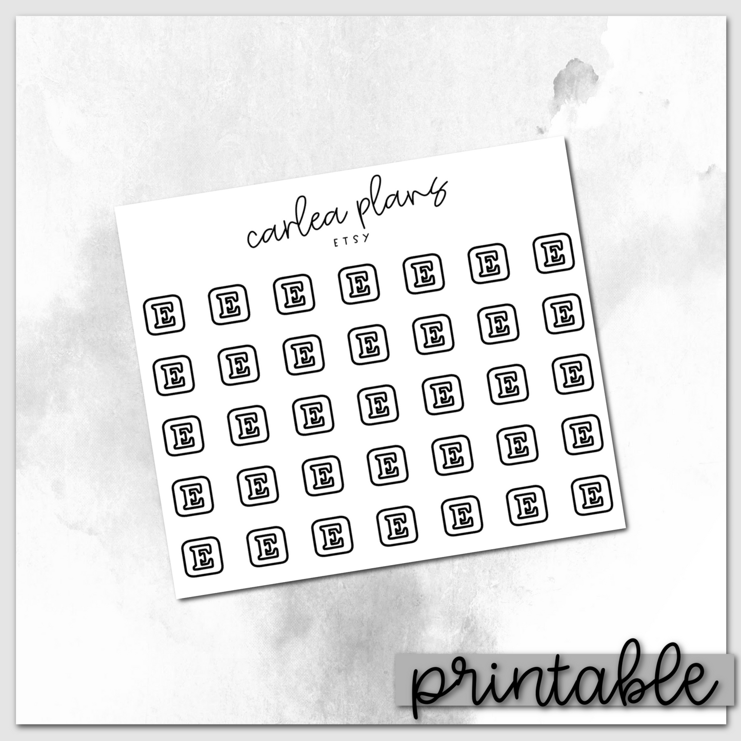 Etsy Icons | Printable Basics