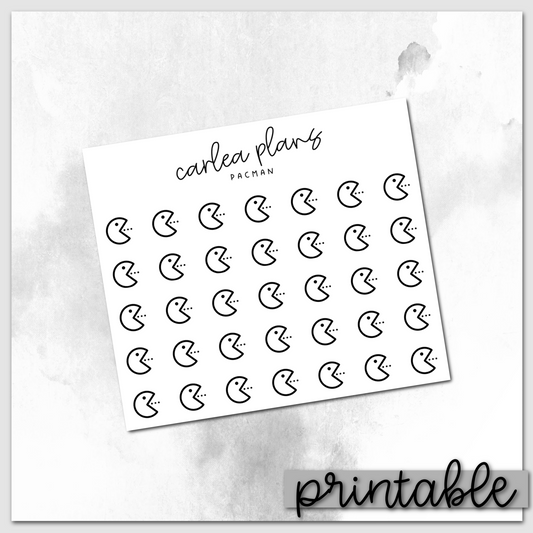 Pacman Icons | Printable Basics