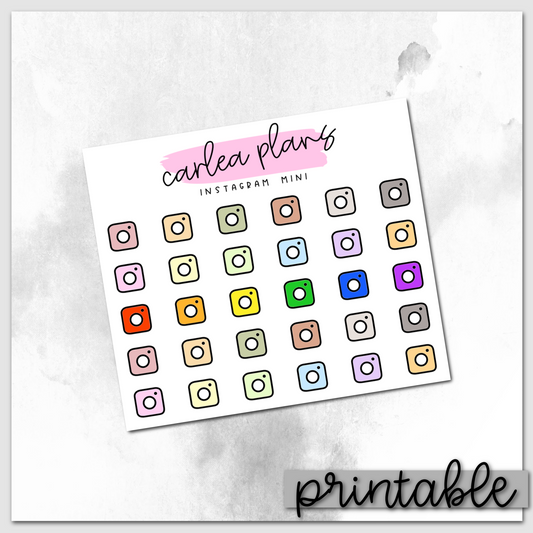 Instagram Icons | Printable Icons