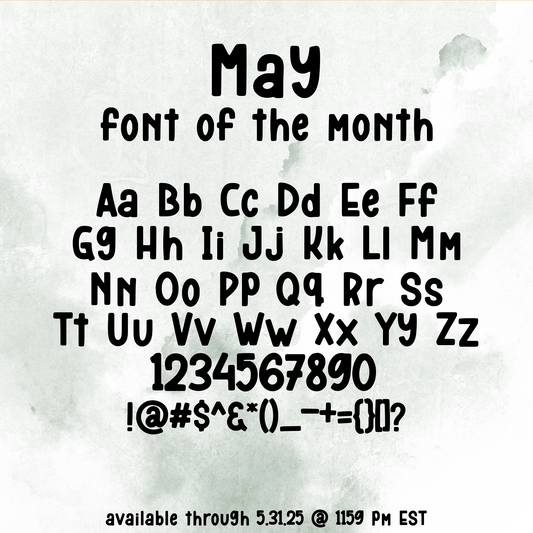 Font of the Month Custom Scripts