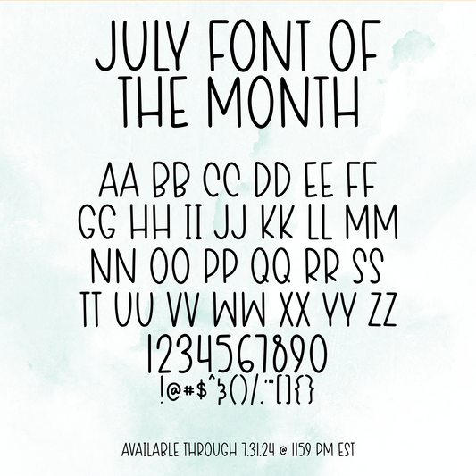 Font of the Month Custom Scripts