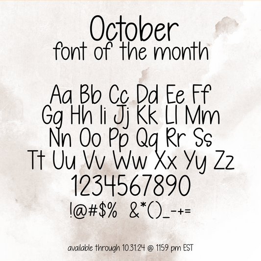 Font of the Month Custom Scripts