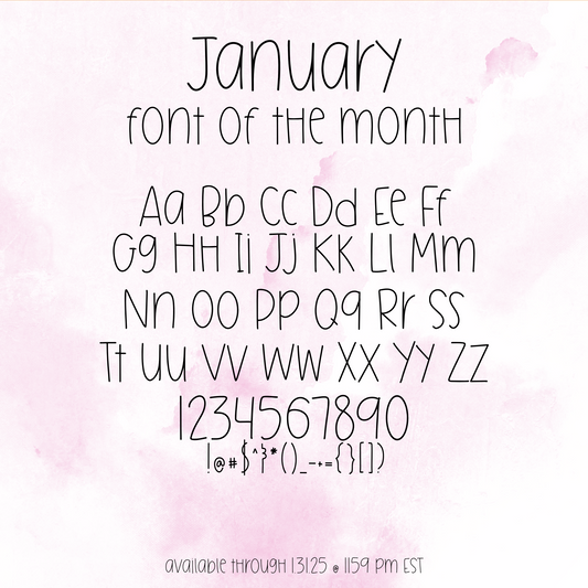 Font of the Month Custom Scripts