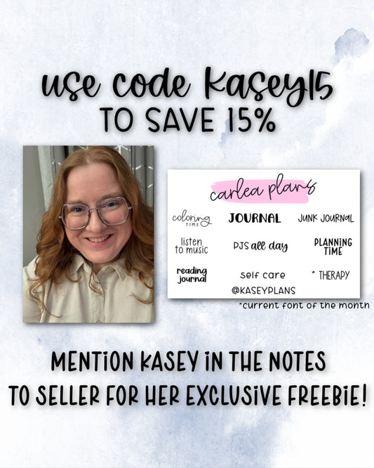 KaseyPlans Freebie