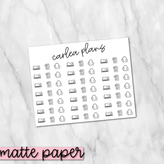 Format Tracking | Matte Paper | Journaling Stickers