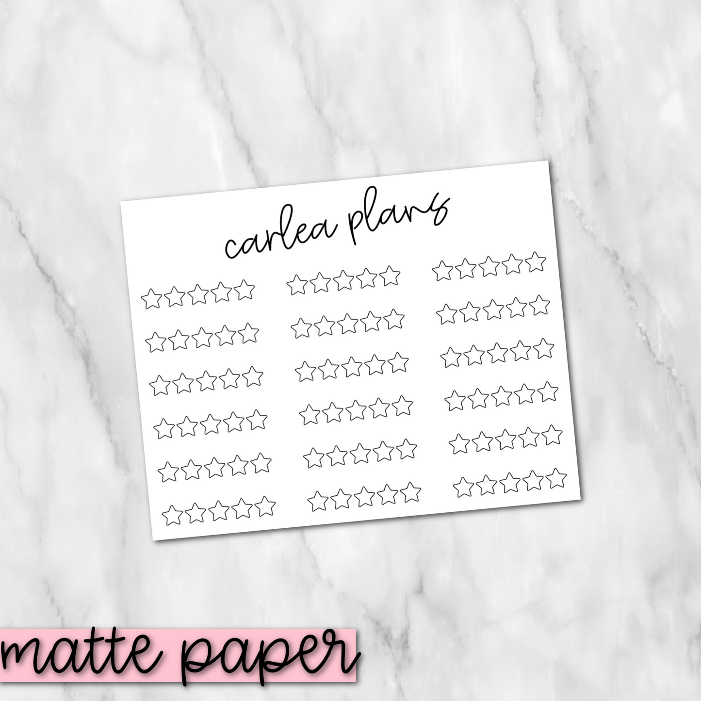 Star Rating | Matte Paper | Journaling Stickers