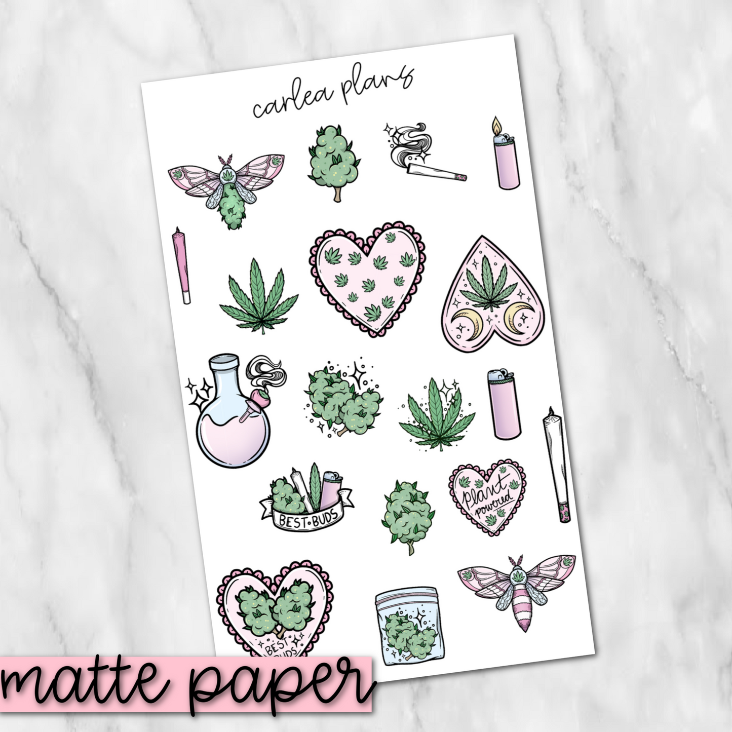 Best Buds Deco | Matte Paper | Journaling Stickers