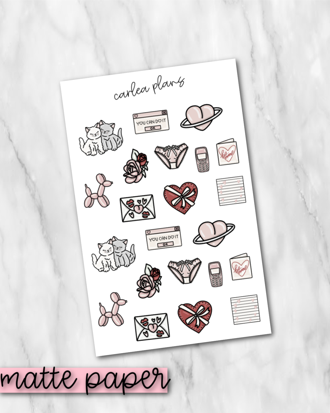 Baby Be Mine Deco | Matte Paper | Journaling Stickers