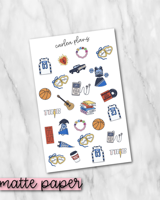 One Tree Hill Deco | Matte Paper | Journaling Stickers