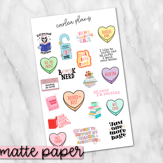 Bookish 2 Deco | Matte Paper | Journaling Stickers