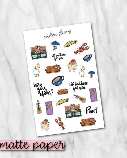 How You Doin' Deco | Matte Paper | Journaling Stickers
