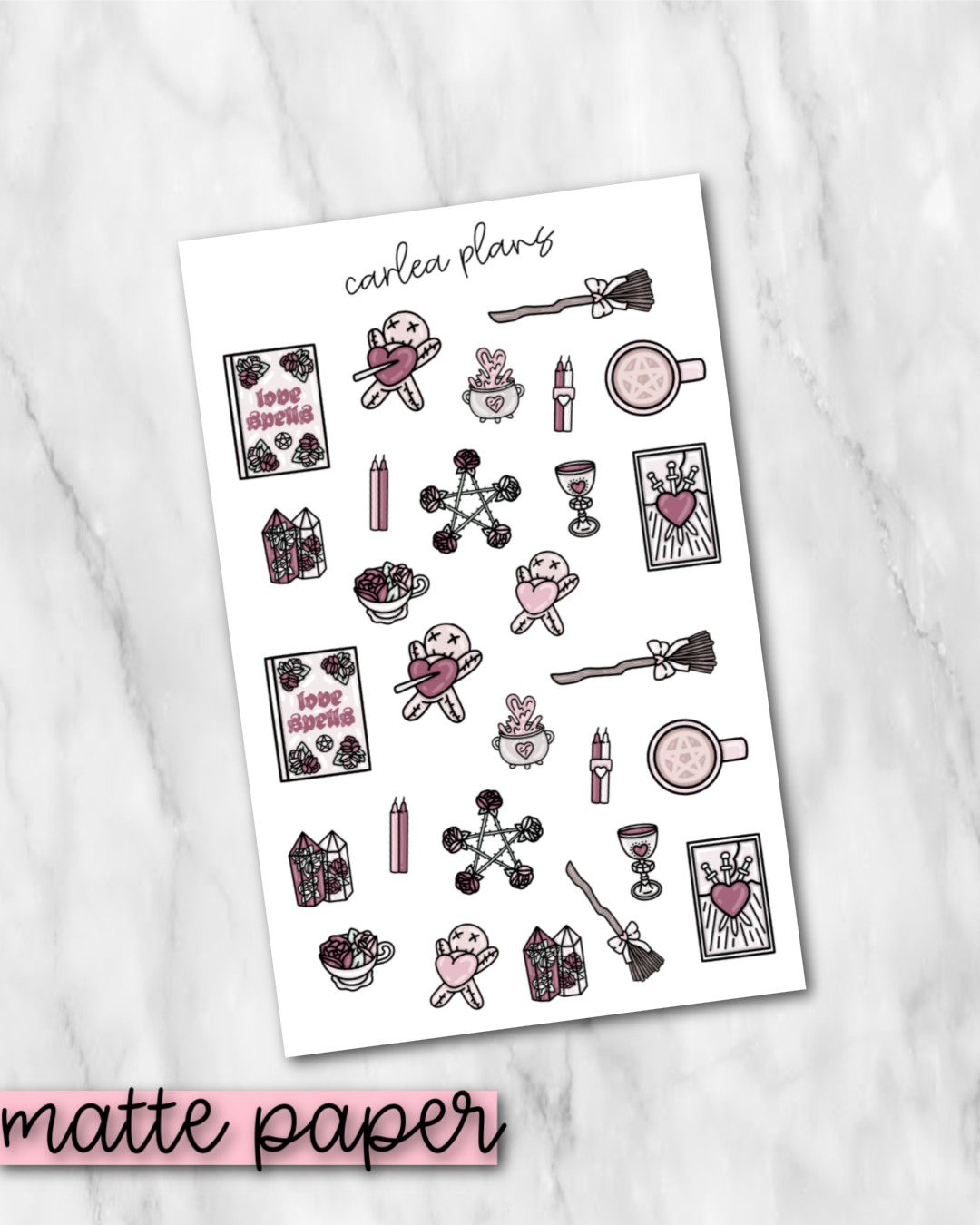 Love Witch Deco | Matte Paper | Journaling Stickers