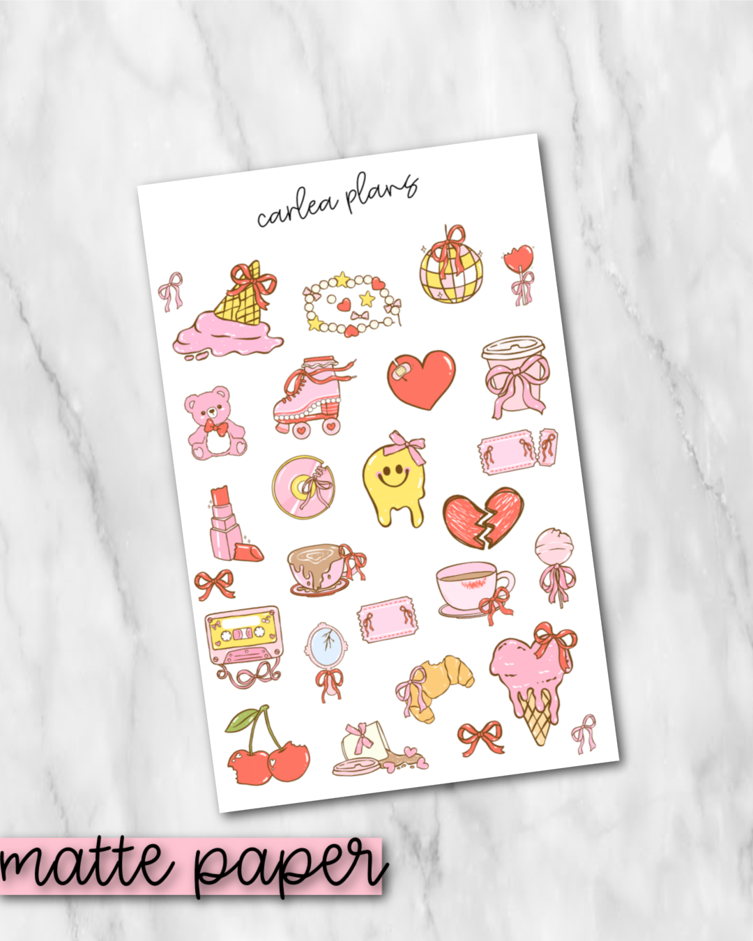 Pretty Messy Deco | Matte Paper | Journaling Stickers