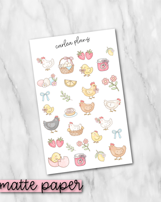 Cottage Core Deco | Matte Paper | Journaling Stickers