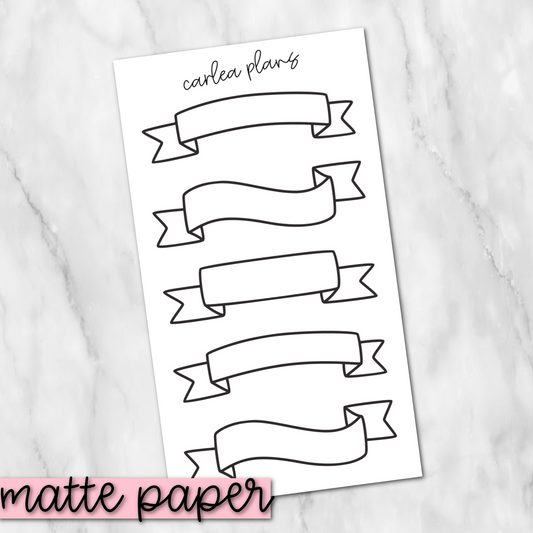 Large Banner | Matte Paper | Journaling Stickers