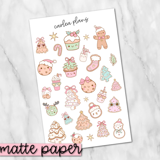 Christmas Treats Deco | Matte Paper | Journaling Stickers