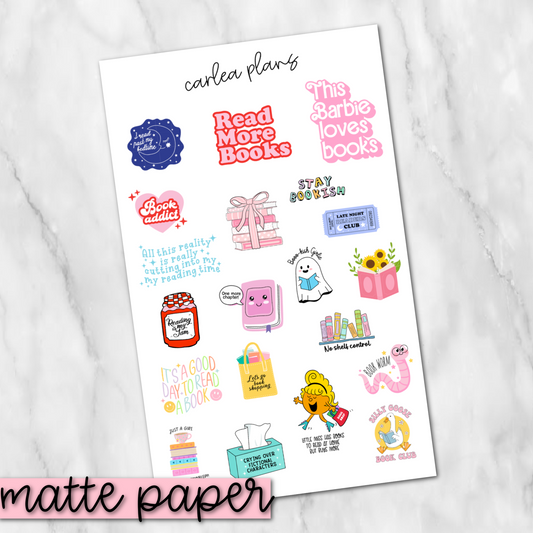Bookish 1 Deco | Matte Paper | Journaling Stickers