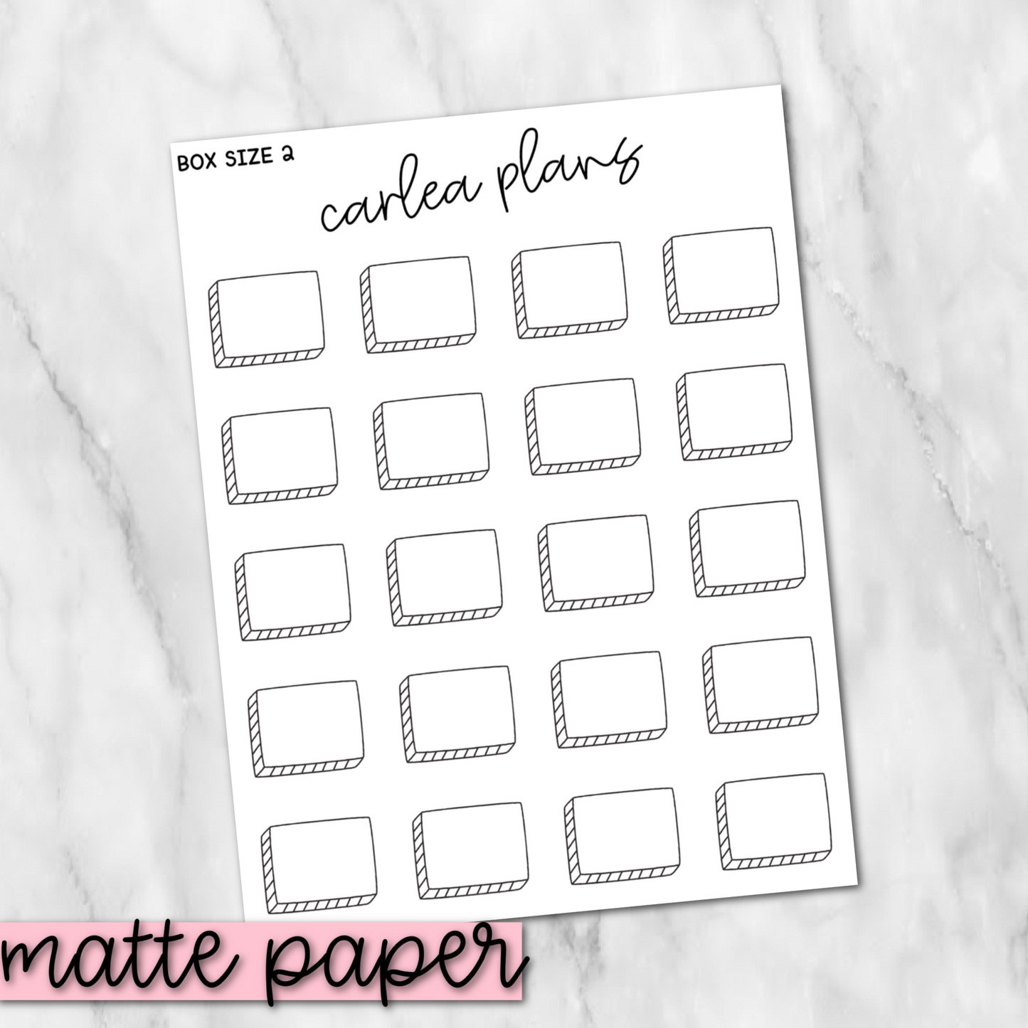 Box Size 2 | Matte Paper | Journaling Stickers