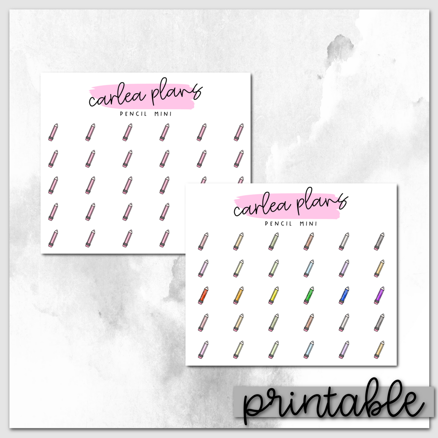 Pencil Mini Icons | Printable Icons