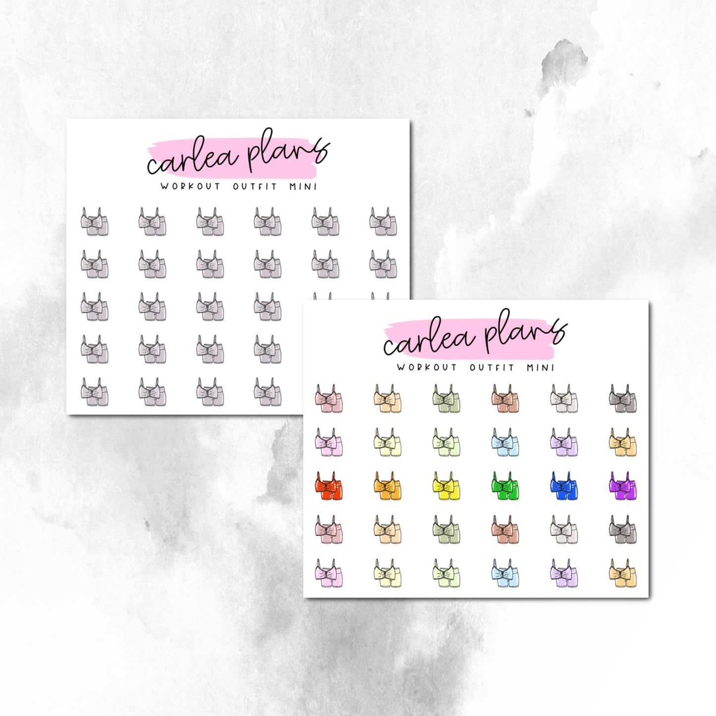 Workout Outfit Mini Icons