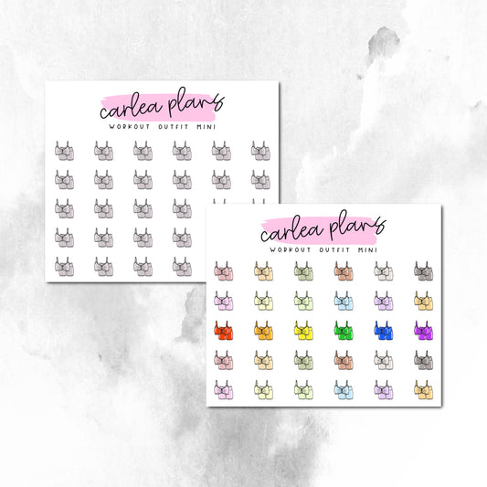 Workout Outfit Mini Icons