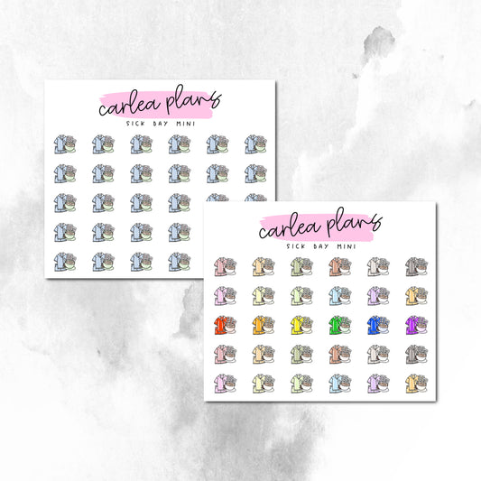 Sick Day Mini Icons