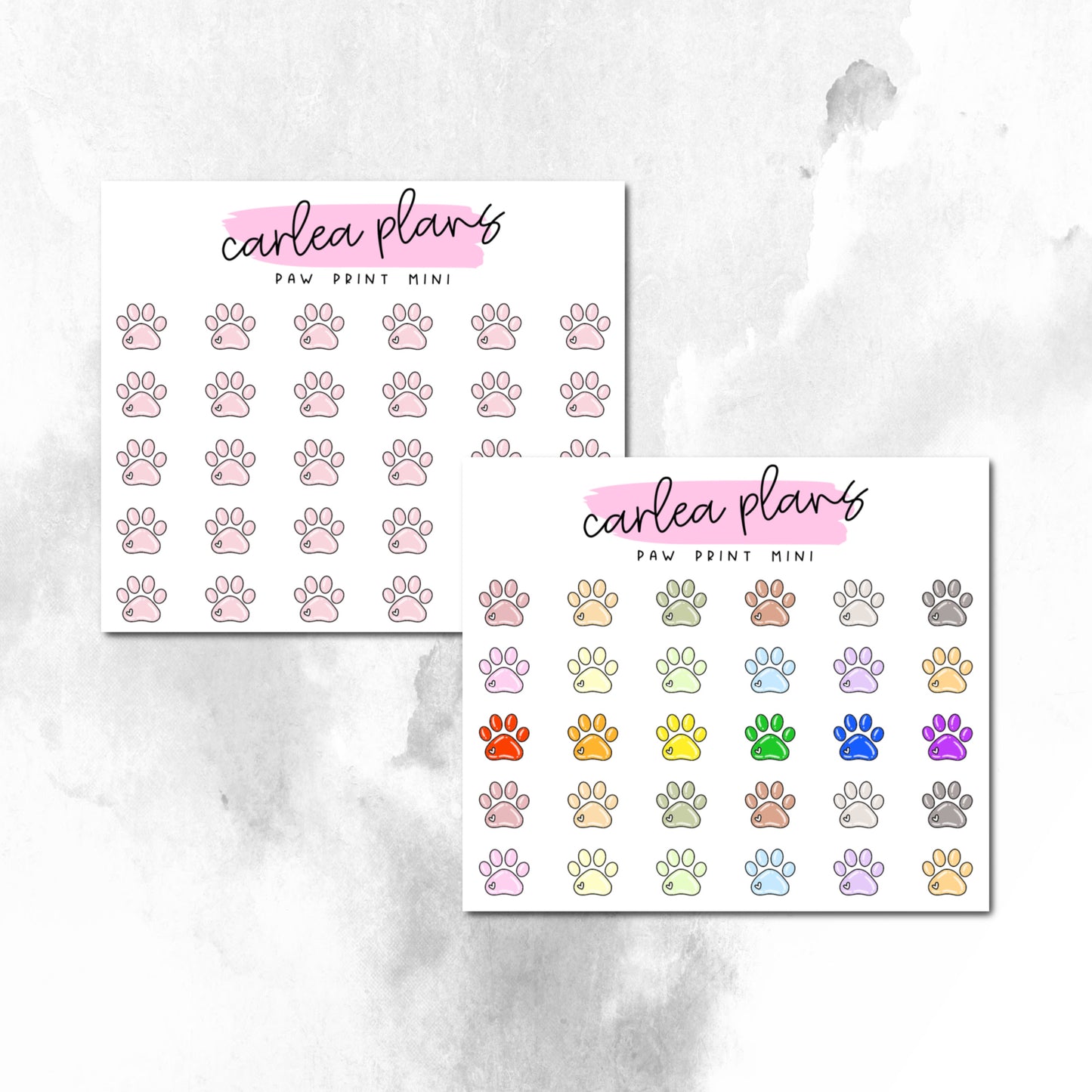 Paw Print Mini Icons