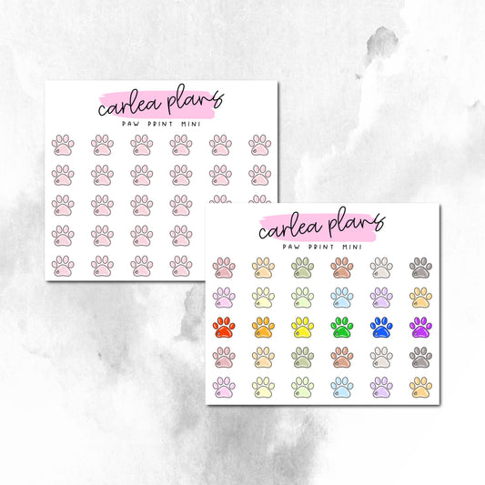 Paw Print Mini Icons