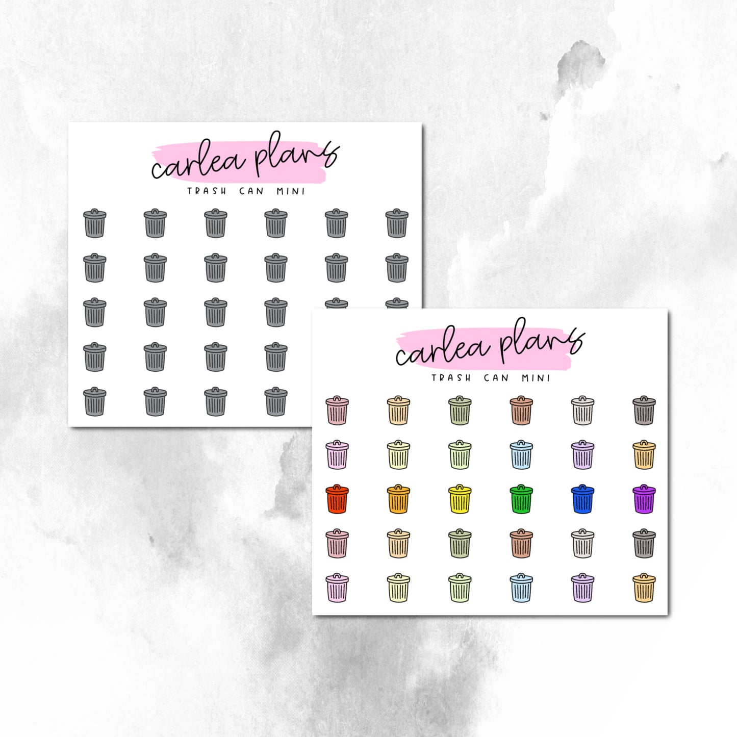 Trash Can Mini Icons