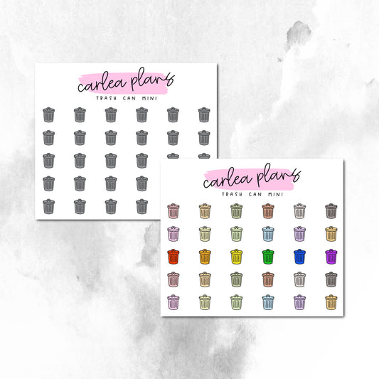 Trash Can Mini Icons