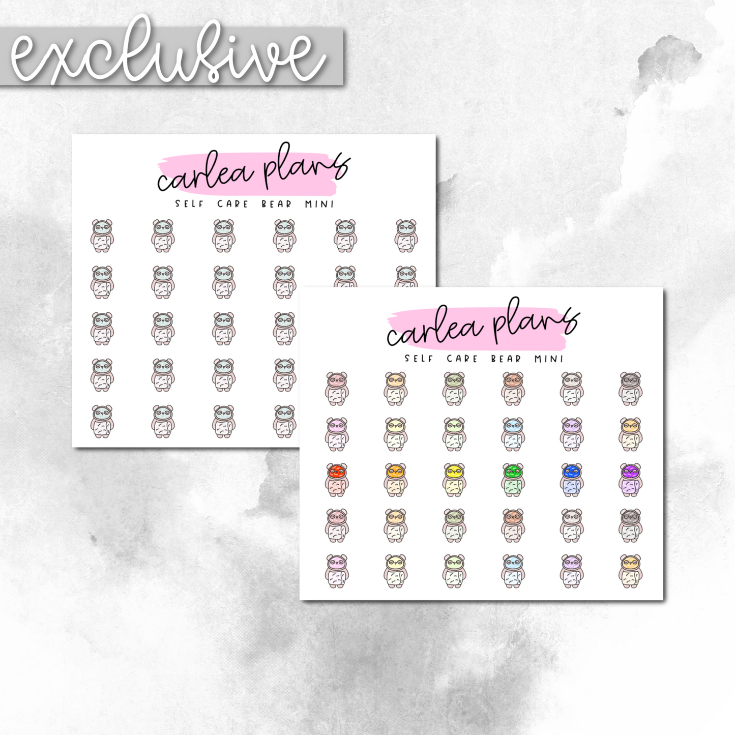 Self Care Bear Mini Icons