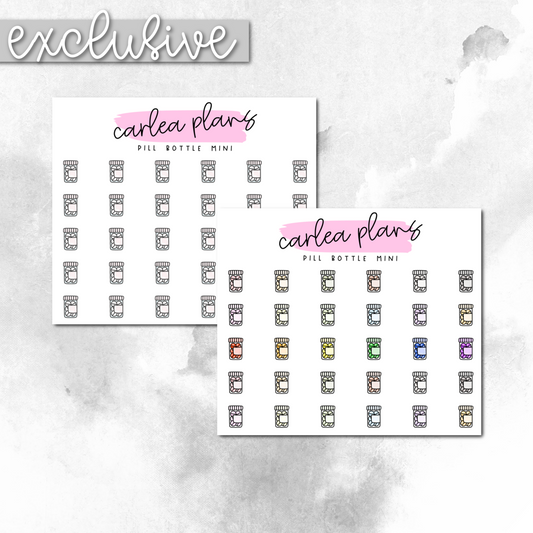 Pill Bottle Mini Icons