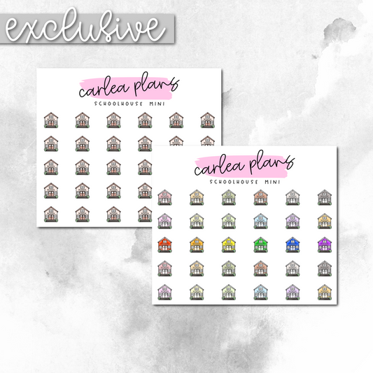 Schoolhouse Mini Icons